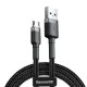 Кабель Baseus Cafule Cable USB For Micro 1.5A 2m Gray+Black (CAMKLF-CG1)