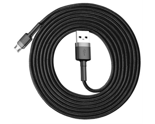 Кабель Baseus Cafule Cable USB For Micro 1.5A 2m Gray+Black (CAMKLF-CG1)