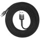 Кабель Baseus Cafule Cable USB For Micro 1.5A 2m Gray+Black (CAMKLF-CG1)