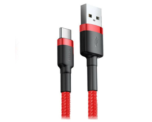 Кабель Baseus Cafule Cable USB For Type-C 3A 0.5m Red+Red (CATKLF-A09)