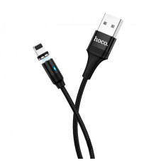 Кабель HOCO U76 Fresh magnetic charging cable for iP Black (6931474716705)