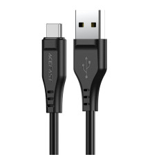 Кабель ACEFAST C3-04 USB to Type-C 3A, 1.2m, TPE, TPE connectors, Black (AFC3-04B)