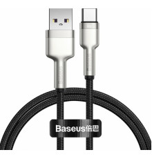 Кабель Baseus Cafule Series Metal Data Cable USB to Type-C 66W 1m Black (CAKF000101)