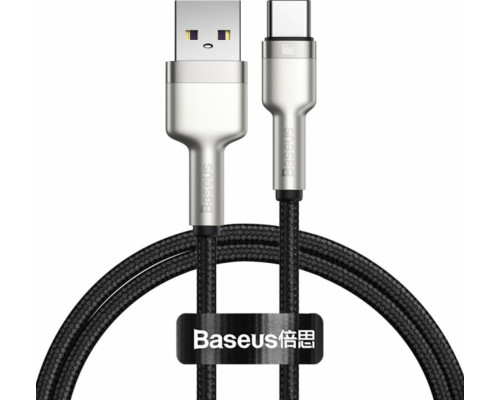 Кабель Baseus Cafule Series Metal Data Cable USB to Type-C 66W 1m Black (CAKF000101)