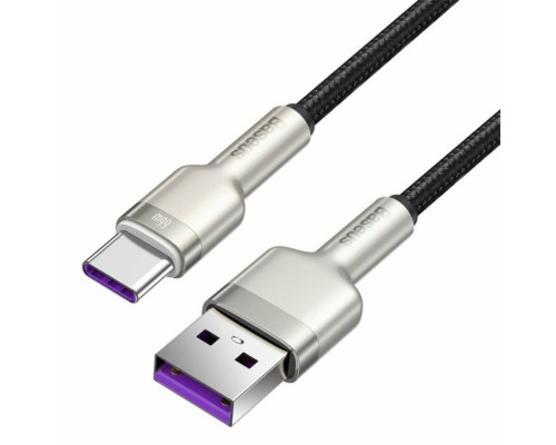 Кабель Baseus Cafule Series Metal Data Cable USB to Type-C 66W 1m Black (CAKF000101)