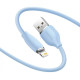 Кабель Baseus Jelly Liquid Silica Gel Fast Charging Data Cable USB to iP 2.4A 1.2m Blue (CAGD000003)