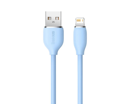 Кабель Baseus Jelly Liquid Silica Gel Fast Charging Data Cable USB to iP 2.4A 1.2m Blue (CAGD000003)