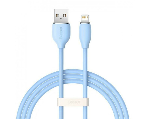 Кабель Baseus Jelly Liquid Silica Gel Fast Charging Data Cable USB to iP 2.4A 1.2m Blue (CAGD000003)