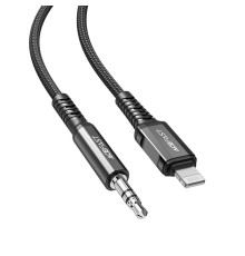 Кабель ACEFAST C1-06 Lightning to 3.5mm aluminum alloy audio cable Black (AFC1-06B)
