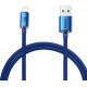 Кабель Baseus Crystal Shine Series Fast Charging Data Cable USB to iP 2.4A 1.2m Blue (CAJY000003)