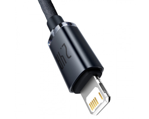 Кабель Baseus Crystal Shine Series Fast Charging Data Cable USB to iP 2.4A 2m Black (CAJY000101)