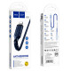 Кабель HOCO X59 USB to iP 2.4A, 1m, nylon, TPE connectors, Blue (6931474744883)