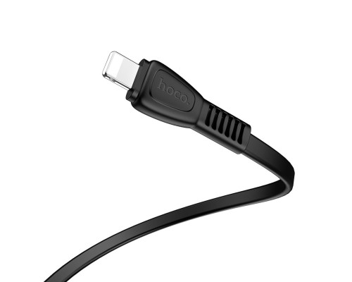 Кабель HOCO X40 USB to iP 2.4A, 1m, TPE, TPE connectors, Black (6931474711656)