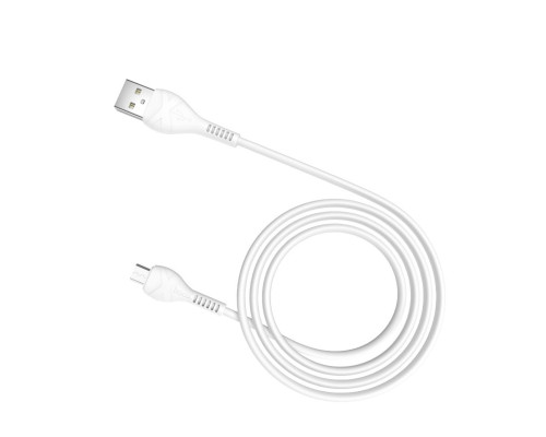Кабель HOCO X37 USB to Micro 2.4A, 1m, PVC, PVC connectors, White (6931474710505)