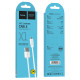 Кабель HOCO X1 USB to Type-C 3A, 1m, PVC, PVC connectors, White (6957531032045)