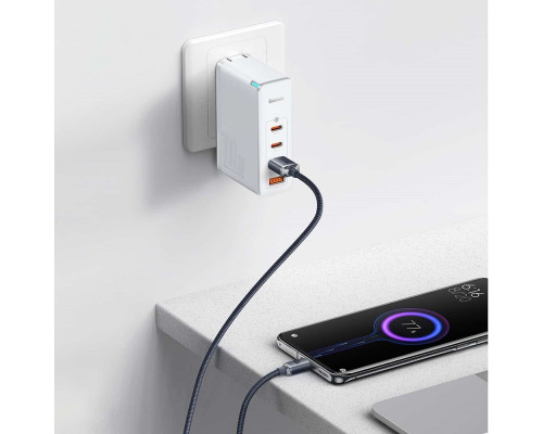 Кабель Baseus Crystal Shine Series Fast Charging Data Cable USB to Type-C 100W 1.2m Black (CAJY000401)