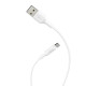 Кабель HOCO X25 USB to Micro 2A, 1m, PVC, PVC connectors, White (6957531080138)