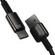 Кабель Baseus Tungsten Gold Fast Charging Data Cable USB to Type-C 100W 1m Black (CAWJ000001)