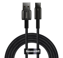 Кабель Baseus Tungsten Gold Fast Charging Data Cable USB to Type-C 100W 1m Black (CAWJ000001)