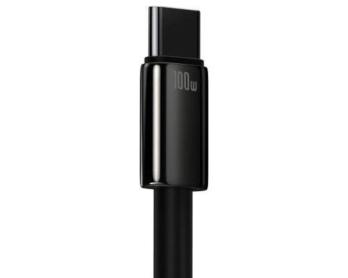 Кабель Baseus Tungsten Gold Fast Charging Data Cable USB to Type-C 100W 1m Black (CAWJ000001)