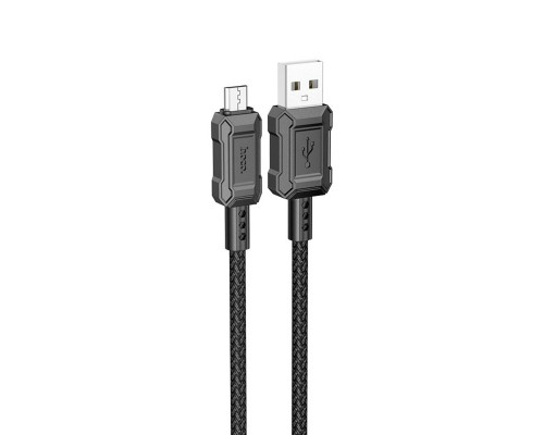 Кабель HOCO X94 Leader charging data cable Micro Black (6931474794260)