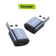 Адаптер Essager Soray OTG (Type-C Female to USB -AMale) USB3.0 Adaptor grey (EZJCA-SRB0G) (EZJCA-SRB0G)