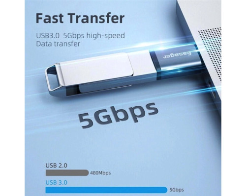 Адаптер Essager Soray OTG (Type-C Female to USB -AMale) USB3.0 Adaptor grey (EZJCA-SRB0G) (EZJCA-SRB0G)