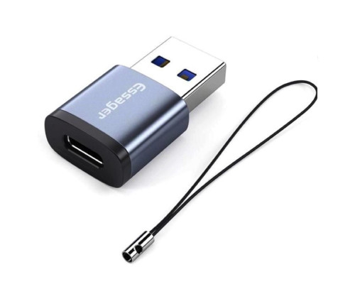 Адаптер Essager Soray OTG (Type-C Female to USB -AMale) USB3.0 Adaptor grey (EZJCA-SRB0G) (EZJCA-SRB0G)