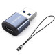 Адаптер Essager Soray OTG (Type-C Female to USB -AMale) USB3.0 Adaptor grey (EZJCA-SRB0G) (EZJCA-SRB0G)