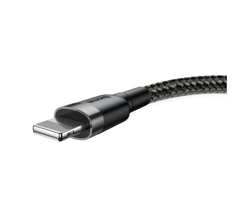 Кабель Baseus Cafule Cable USB For Lightning 2.4A 0.5m Gray+Black (CALKLF-AG1)