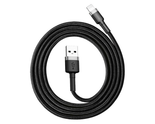 Кабель Baseus Cafule Cable USB For Lightning 2.4A 0.5m Gray+Black (CALKLF-AG1)