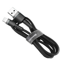 Кабель Baseus Cafule Cable USB For Lightning 2.4A 0.5m Gray+Black (CALKLF-AG1)