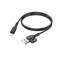 Кабель BOROFONE BX91 USB to iP 2.4A,1m, PVC, PVC connectors, Black (6974443389883)