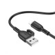 Кабель BOROFONE BX91 USB to iP 2.4A,1m, PVC, PVC connectors, Black (6974443389883)