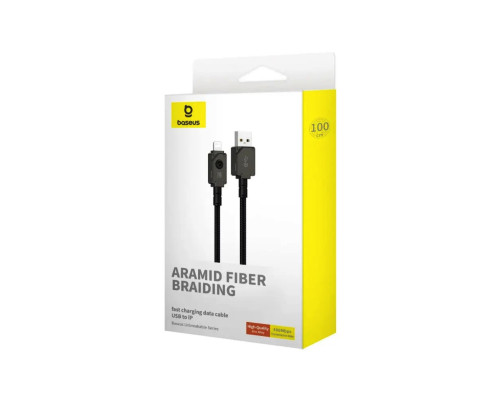 Кабель Baseus Unbreakable Series Fast Charging Data Cable USB to iP 2.4A 1m Cluster Black (P10355802111-00)