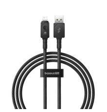 Кабель Baseus Unbreakable Series Fast Charging Data Cable USB to iP 2.4A 1m Cluster Black (P10355802111-00)