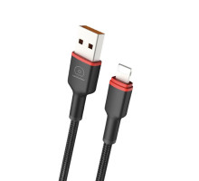 Кабель WUW-X203 USB Lightning 2,4А black (6972573336210)