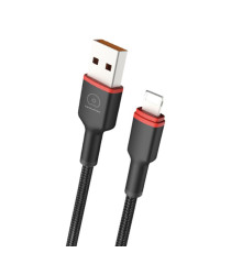 Кабель WUW-X203 USB Lightning 2,4А black (6972573336210)