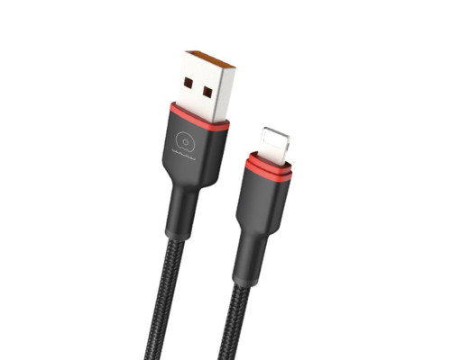 Кабель WUW-X203 USB Lightning 2,4А black (6972573336210)