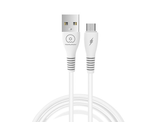 Кабель WUW-X195 USB Lightning 2,4А white (WUW-X195L)