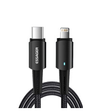 Кабель ESSAGER Fast Charging 20W USB-A to Lightning C 0,5m black (EXCTL-CGB01)