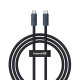 Кабель Baseus Flash Series 2 USB4 Full Featured Data Cable Type-C to Type-C 240W 1m Cluster Black (P10311803111-00)