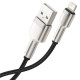 Кабель Baseus Cafule Series Metal Data Cable USB to IP 2.4A 0.25m Black (CALJK-01)