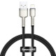 Кабель Baseus Cafule Series Metal Data Cable USB to IP 2.4A 0.25m Black (CALJK-01)