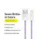 Кабель Baseus Dynamic Series Fast Charging Data Cable USB to iP 2.4A 2m Purple (CALD000505)