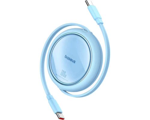 Кабель Baseus Free2Draw Mini Retractable Charging Cable Type-C to Type-C 100W 1m Galaxy Blue (P10364500311-00)