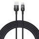 Кабель Baseus Discolor Series Fast Charging Cable USB to USB-C 100W 1m Cluster Black (P10374903111-00)