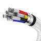 Кабель Baseus Cafule Series Metal Data Cable Type-C to Type-C 100W 1m White (CATJK-C02)