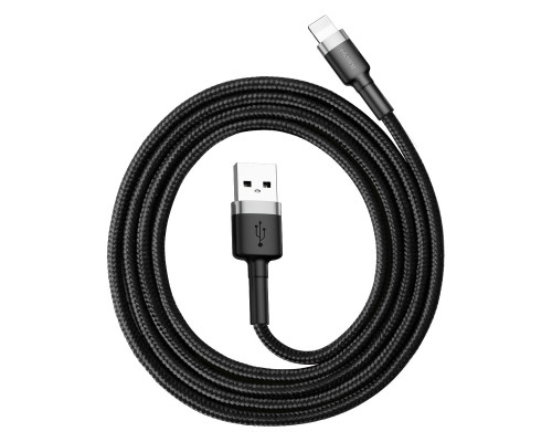 Кабель Baseus Cafule Cable USB For Lightning 2.4A 1m Gray+Black (CALKLF-BG1)