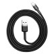 Кабель Baseus Cafule Cable USB For Lightning 2.4A 1m Gray+Black (CALKLF-BG1)